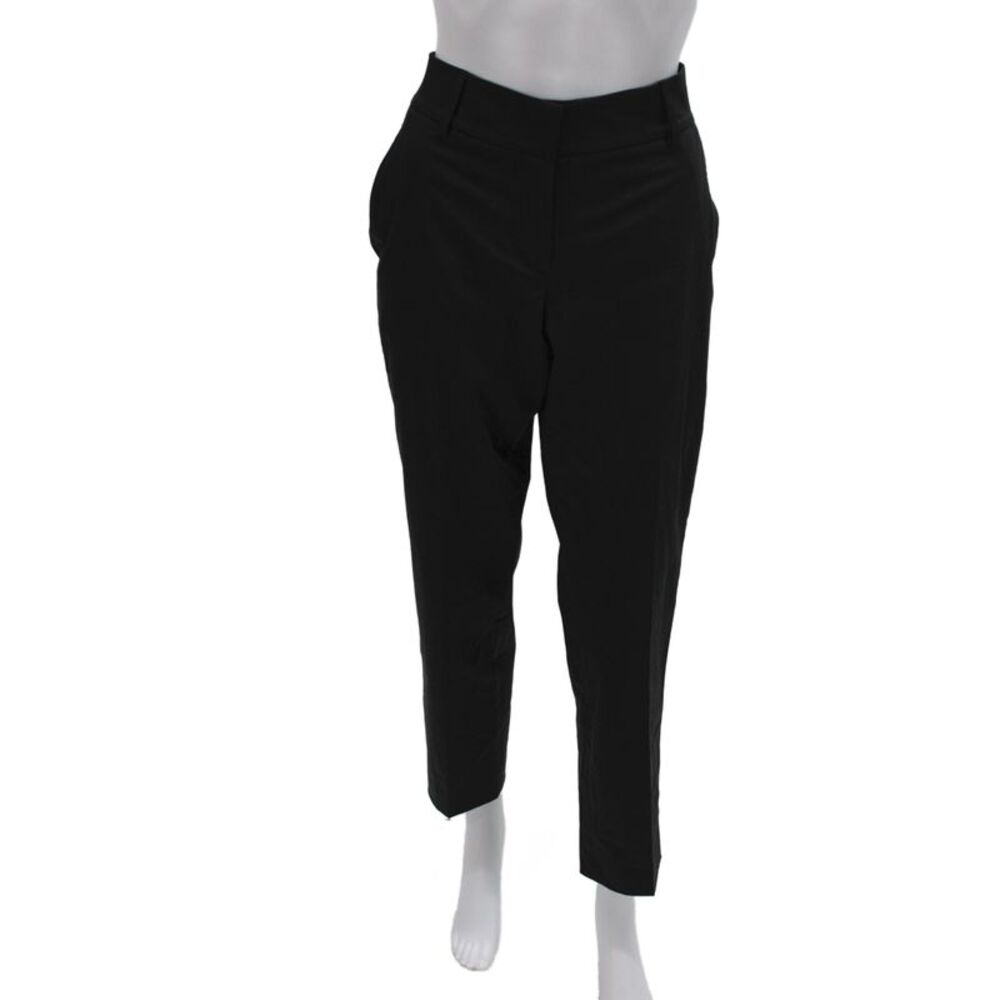 Gunex Women Dress Pants Black Button 96% Cotton Inseam 27 Size 8